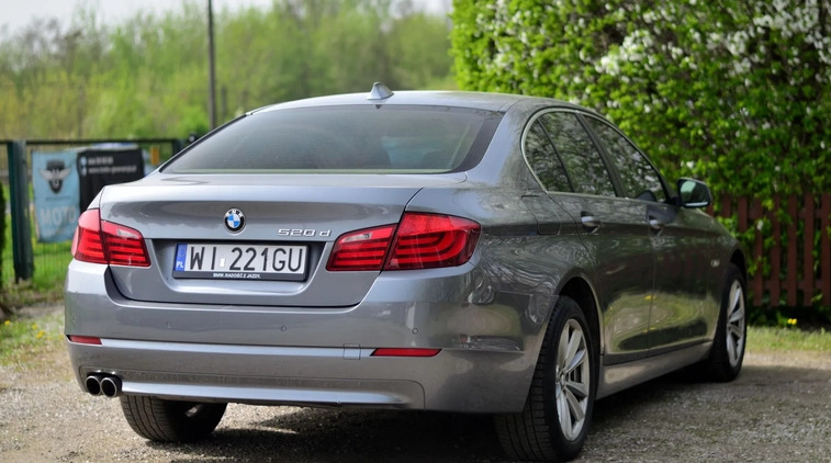 BMW Seria 5 cena 48750 przebieg: 253300, rok produkcji 2013 z Warszawa małe 154
